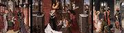 unknow artist Triptych with Scenes from the Life of Christ Spain oil painting artist